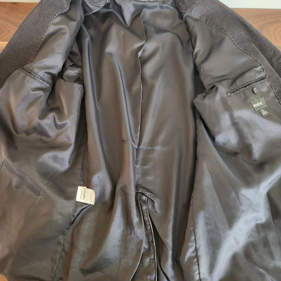 Eddie Bauer Men Corduroy Gray 3 Button Single Vent Fully Lined Sport Coat Size L - Picture 5 of 10